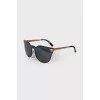 Two tone logo sunglasses