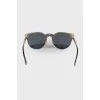 Two tone logo sunglasses