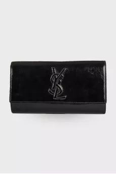 Patent leather clutch
