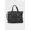 Quilted leather bag