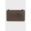 Leather bag with patch