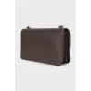 Leather bag with patch