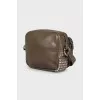 Graphite bag with silver hardware