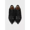 Combined low heel shoes