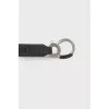 Leather belt with carabiner