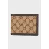 Textile leather wallet