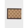 Textile leather wallet