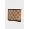 Textile leather wallet