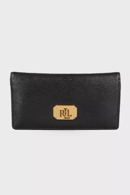 Black leather wallet