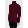Burgundy chunky knit sweater