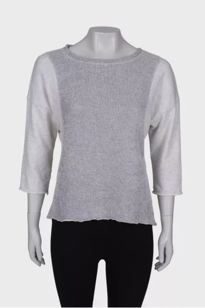 Combined light gray jumper