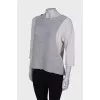 Combined light gray jumper