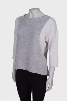 Combined light gray jumper