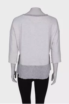 Combined light gray jumper