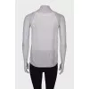 White pleated top