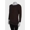Jumper with leopard print