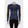 Wool and silk cardigan