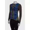 Wool and silk cardigan