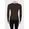 Wool and silk cardigan