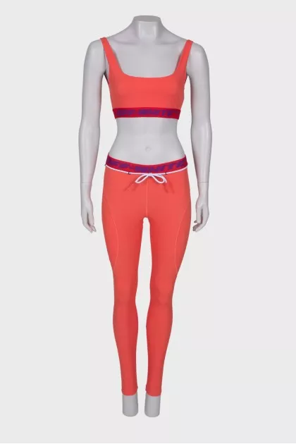 Coral tracksuit with top