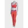 Coral tracksuit with top