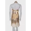 Silk dress in leopard print