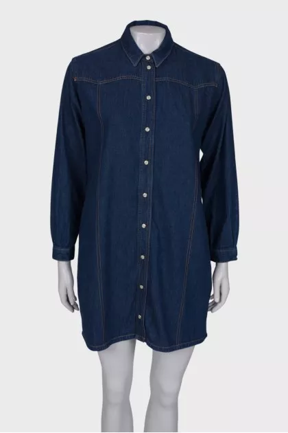 Denim shirt dress