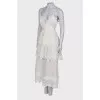 Dress with ruffles and lace