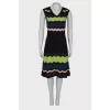 Patterned midi dress