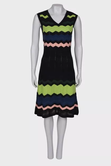 Patterned midi dress