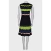 Patterned midi dress