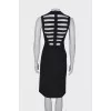Black dress with cutouts on the back