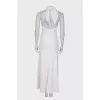 White dress drawstring closure
