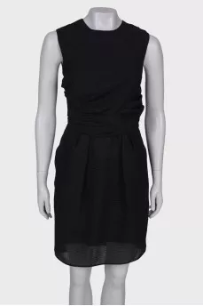 Draped black dress