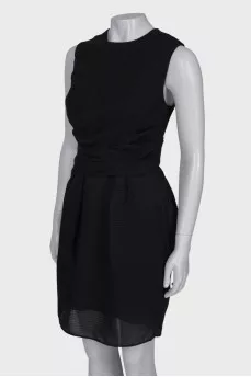 Draped black dress