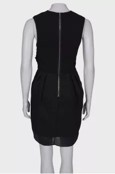 Draped black dress