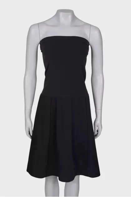 Black bandeau dress