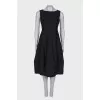 Black midi dress
