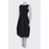 Black midi dress