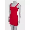  Red dress body-con shape