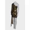 Metallic silk dress