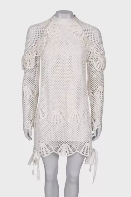 Knitted dress with a pattern
