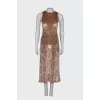 Velor maxi dress
