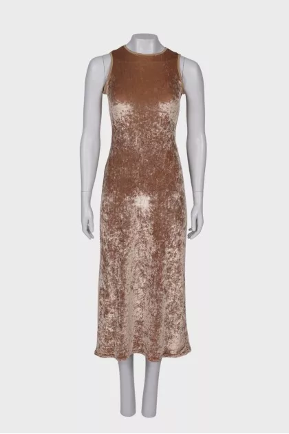 Velor maxi dress