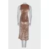 Velor maxi dress
