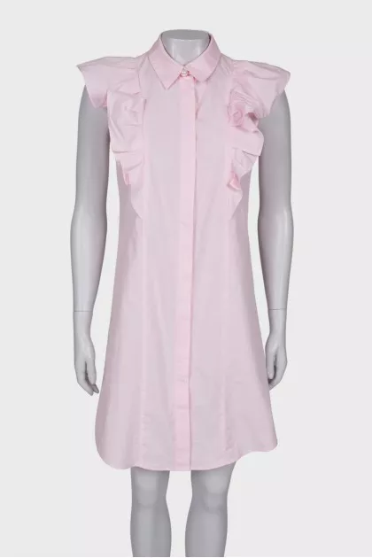 Light pink dress with ruffles