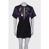 Two-tone dress with decor