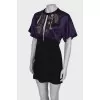 Two-tone dress with decor