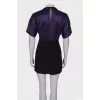 Two-tone dress with decor