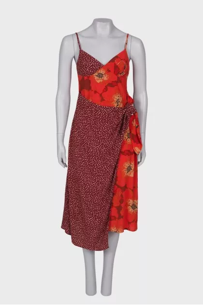 Mixed print dress